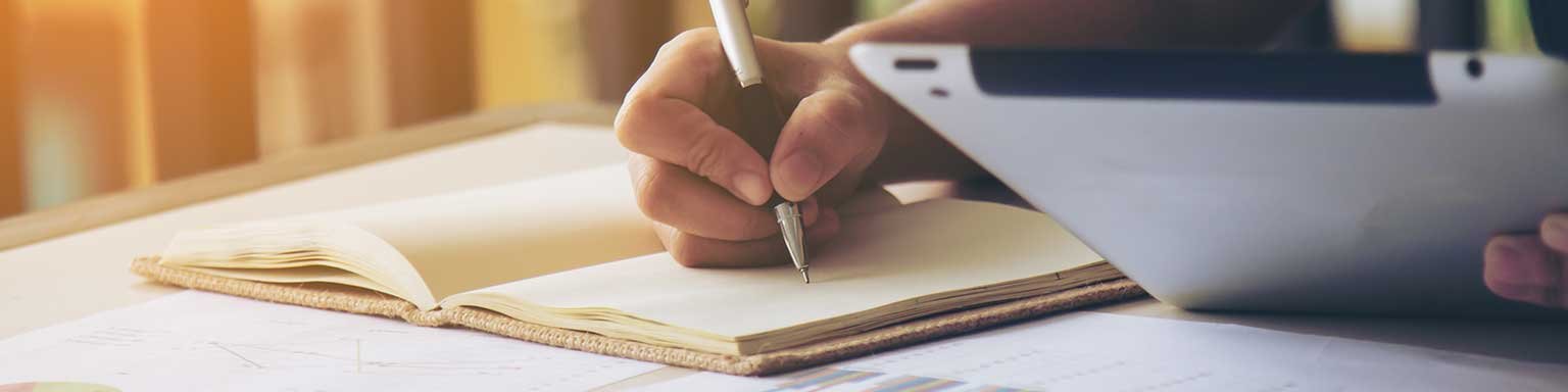 Business women signature document